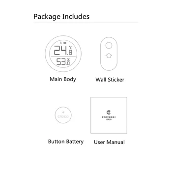 Xiaomi mi Cleargrass Bluetooth Temperatūros ir Drėgmės Jutiklis Duomenų saugojimo E-Link RAŠALO Ekraną Termometras, Drėgmės mijia APP