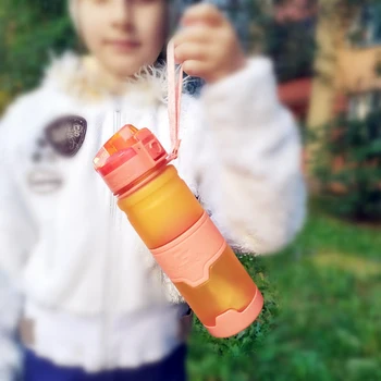 Zounich 400 ml/ 500 ml lauko virdulys, su virve, sporto butelis, dengtas pėsčiųjų, kempingas, plastiko, BPA aplinkos apsaugos