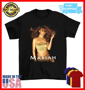 Įkvėptas Mariah Ca Rey T Shirt, Derliaus Dovana Unisex Juoda Dydis S 5Xl