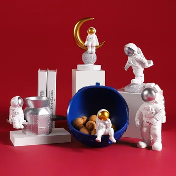Šiaurės Kūrybos Astronautas Skulptūra Orlaivių Rašiklio Laikiklis Amatų Stalo, Namų Dekoravimo Reikmenys Šiuolaikinės Gimtadienio Dovana Animacinių Filmų