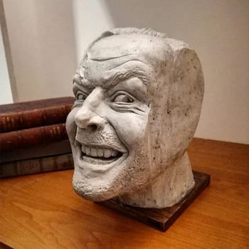 Štai Johnny Skulptūra Šviečia Dervos Darbalaukio Ornamentu stovas knygoms Biblioteka