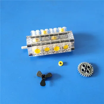 1 Set V8 Variklio Cilindrų Galios Modelis Statyba Blokai, Plytos Komponentai Žaislas Suderinama su aukštųjų technologijų Automobilių Dalys, Žaislai