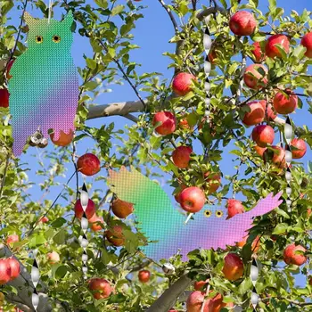 10 Vnt. Paukščių Atbaidymo Prietaisas Nustatyti Kabinti Lazerio Pelėda Atgrasymo Atspindintis Spiralės Panika Juostos Sodo Kieme Augalų Apsaugoti Orchard