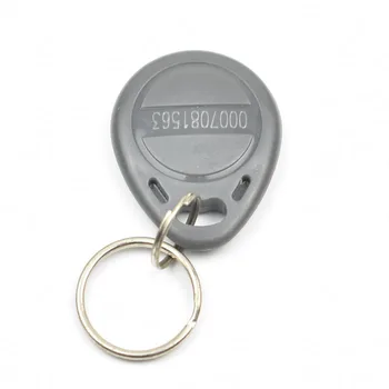 10vnt/daug 125khz RDA EM4100 TK4100 Raktų Žiedai Simbolinis Žymes Keyfobs Keychain asmens TAPATYBĖS Kortelę-Skaityti-Tik Prieigos Kontrolės RFID Kortelę