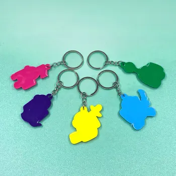 1PCS PVC Key Chain Animacinių filmų Skaičius Anime Raktų Žiedas Raktų pakabukas Vaikams Žaislas Pakabukas Keychain Papuošalai