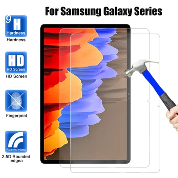 2 Vnt Grūdintas Stiklas Screen Protector ATVEJU Plėvelė, skirta Samsung Galaxy Tab T550/T555 P550/P555 T560/T565 T810/T815 T820/T825 Stiklo