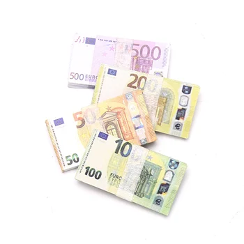 200Sheets 1/12 Miniatiūriniai Lėlių Euro Popieriniai Pinigai Modelis Žaislų, Aksesuarų, Žaislų Banknotų gyvenimo atmosferą lėlės namas