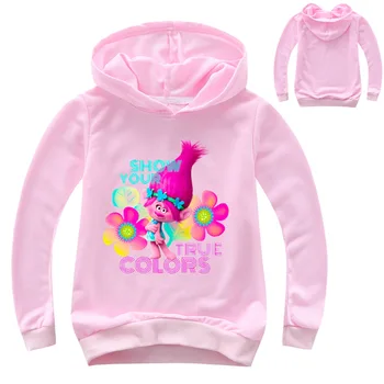 2020 m. Rudenį boutique vaikų drabužių troliai pavasarį ir rudenį megztinis berniukams, hoodies animacinių filmų personažus, merginos megztinis