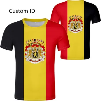 2021 m. vasarą T-shirt yra prancūzų Berger Spausdinti Foto nacionalinės vėliavos drabužių Belgijos T-shirt nemokamų užsakymą pavadinimas dieberger Berger juoda