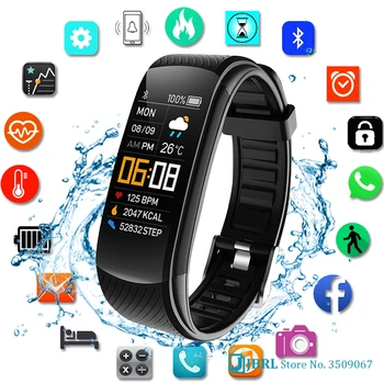 2021 Smart Watch Vyrų, Moterų Sporto Smartwatch Fitness Tracker Žiūrėti 