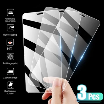 3PCS Visiškai Padengti Grūdinto Stiklo iPhone 7 8 6 6s Plus X Screen Protector, iPhone X XR XS MAX SE 5 5s 11 12 Pro Stiklo