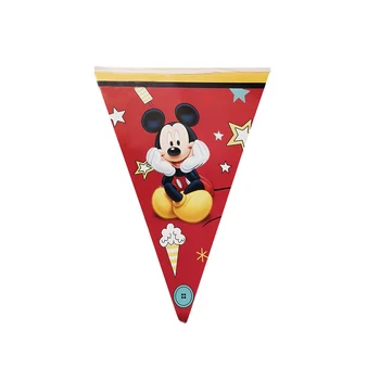 68pcs/daug Mickey mouse 12 žmonių gimtadienio Dekoracijos Vaikams Baby Shower Taurės Plokštė Servetėlės Šiaudų Nustatyti Gimtadienio Prekes