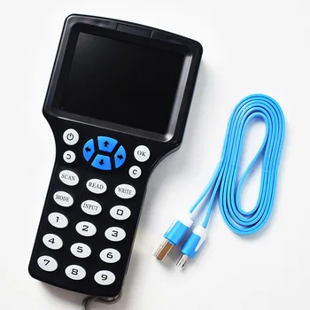 Anglų kalba 10 Dažnio RDA Kopijuoklis popierinės kopijavimo aparatų matricos 125KHz Raktas Fob NFC Skaitytojui Rašytojas 13.56 MHz Šifruojami Programuotojas USB UID Kopijuoti Kortelę Tegus