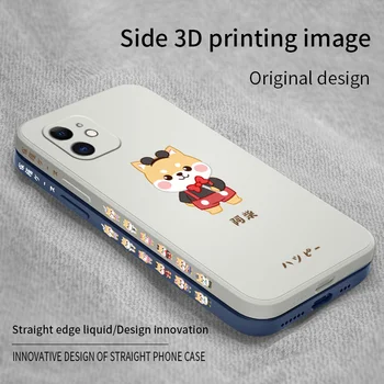 Animacinių filmų Šuo, Telefono dėklas Skirtas iPhone 12 Pro Max 11 X XS XR XSMAX SE2020 8 8Plus 7 7Plus 6 6S Plius Skystu Silikonu Padengti