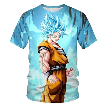 Anime filmo hip-hop ženklai, 3D spausdinimas O-kaklo vyriški marškinėliai vyrams tendencija naują atsitiktinis tėvų-vaikų, vaikų full-size T-shirt