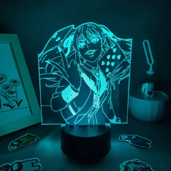 Anime Kakegurui Pav Midari Ikishima LED RGB Naktį Žibintai Kietas Dovana Draugui Lavos Lempa, Vaikų, Miegamojo staliukas Dekoras