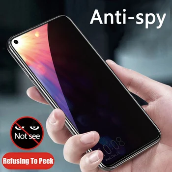 Anti-spy Grūdintas Stiklas huawei 30 p20 lite pro garbės 10lite 10i v20 Anti-Peep Privacy Screen Protector garbę Peržiūrėti 20 10 i