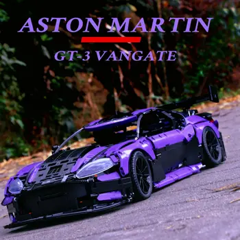 ATSARGŲ High-Tech Super Astones Martines Automobilių Plytos Raudonos Vantage GT3 SS-8780 Blokai Greičio Čempionas Žaislai Vaikams Dovanos