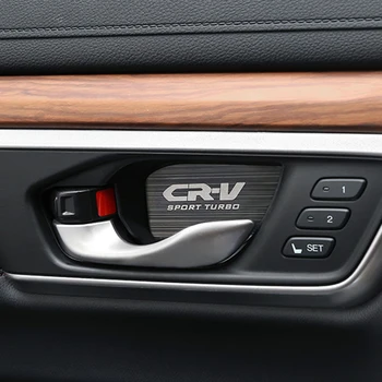 Automobilių Optikos reikmenys, Juoda, nerūdijančio plieno, titano Vidinės Durys Dubenį Dekoratyvinės Apdailos Lipdukas Tinka Honda CRV CR-V 2017-2020
