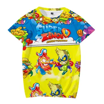 Berniukai Super Zings Sonic Spausdinti Drabužius Kūdikiui 3D Juokingi Marškinėliai Vaikams Superzings Drabužiai Berniukams, Grafinis T Marškinėliai Anime Tarp Eboy