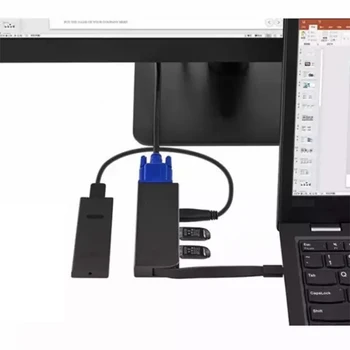 C tipo Hub USB C 4-in-1 Hub į VGA Adapteris Docking Station USB 3.1 Lenovo ThinkPad X390 T14 X13