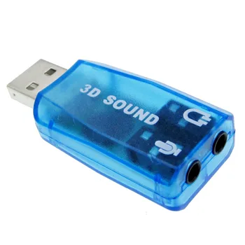 CM108 Chipset USB 2.0 Į 3D Garso Garso Kortelės Adapteris, Virtualus 5.1 Kanalas Kelio B Klasės Galios Stiprintuvą, Mikrofonas laisvų Rankų įranga