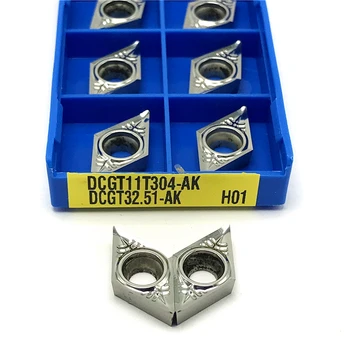 DCGT11T308 AK H01 Aliuminio Tekinimo Įrankis karbido įdėklai, tekinimo įrankiai DCGT 11T308 karbido medienos tekinimo įrankiai, aukštos kokybės įdėklai