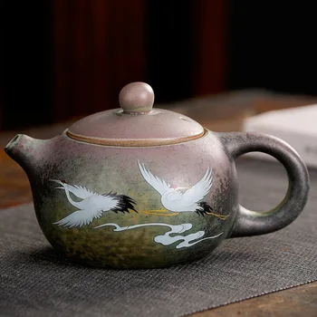 Derliaus Xishi Krosnies keitimas keramikos arbatinukas Kinų arbatos rinkinys porceliano arbatinukas Oolong arbata Rankų darbo virdulys Jingdezhen pritaikymas savo reikmėms