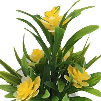 Dirbtinis Netikrą Lotoso Gėlių Vazoninių Augalų Bonsai Vestuves Sodo Namų Dekoro Europos Mini Dirbtinių Gėlių Padirbtų