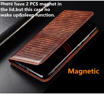 Driežas modelio natūralios odos originali flip case kortelės lizdo laikiklį, KOLEGA A74 5G/A74 4G/A54 5G/A95 5G/A94 5G telefonas maišelį funda