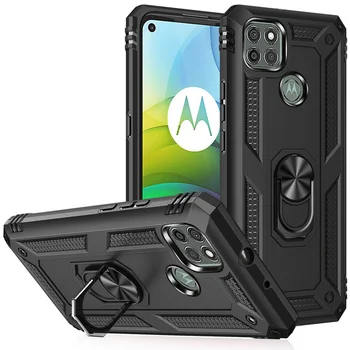 Dėl Moto G9 Galia Sunkiųjų Hibridinių Telefonų Dėklai Motorola G9 Galia Atveju-Pilna Apsauga Dangtelio Laikiklio Atramą Atvejais