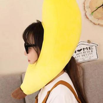 Festivalis Vaikams Juokinga Bananų Skrybėlę Geltona Naujovė Fancy Dress Helovinas Skrybėlę