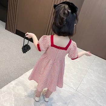 Gooporson Vasaros Vaikų Drabužių Korėjos Mados Bamblys Mergaitėms Trumpomis Rankovėmis Princesė Suknelė Šalis Gimtadienio Mažai Vaikų Kostiumas
