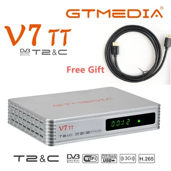 GTMEDIA V7 TT Sausumos Combo TV Dekoderis yra TV Imtuvas DVB-T2, DVB-C Skaitmeninis USB Wifi TV Box Firmware Set Top Box