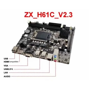 H61 LGA 1155 Pin 2 gb DDR3 Tinklo plokštė VGA su HDMI Suderinamo KOMPIUTERIO Motininę Plokštę Paramos DDR3 Atminties