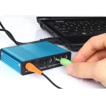 Išorinį USB, 5.1 Audio Garso Korta Optinių Skaidulų Nešiojamojo KOMPIUTERIO Garso plokštės S/PDIF už HTPC Namų kino sistemos, Vaizdo Žaidimas