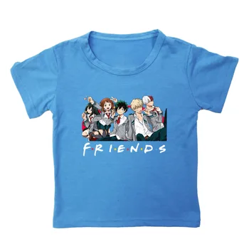 Japonų Anime, Mano Herojus Akademinės Bendruomenės T Shirt Girls Boys Kawaii Vasaros Viršūnes Marškinėlius Juokinga Boku No Herojus Akademinės Bendruomenės Grafinis Vaikų Tees
