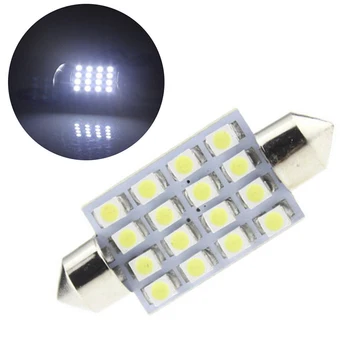 Karšto pardavimo 14Pcs LED Interjero Paketas Rinkinys T10 36mm Žemėlapis Dome Licencijos numerio apšvietimo Lemputės
