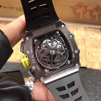 Karšto Pardavimo Karšto Pardavimo RM11 Top Brand Prabangos Žiūrėti Vyrų Silikono Automatinis Laikrodžiai Vyrų Laikrodis, Automatinis Mechaninis laikrodis