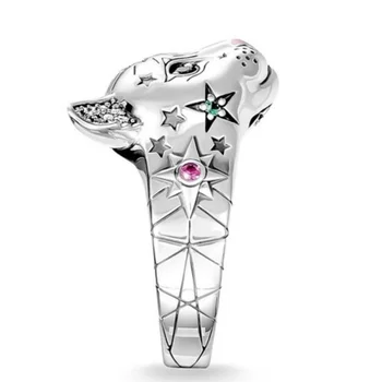 Lady Žiedas Cute Kačių Kubinis Cirkonis Vestuvių Žiedas Šalis, Jubiliejaus Dovana, Papuošalai