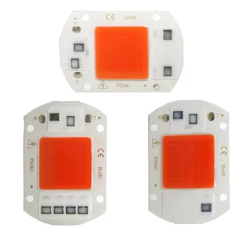 LED, COB Lempos Chip 10W 20W 30W Visą Specturm 20W 30W 50W AC 220V LED Smart IC Karoliukai 