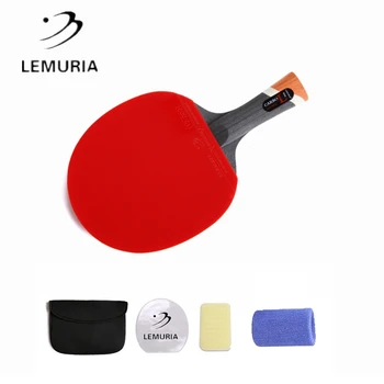 Lemuria Legenda Carbo Stalo Teniso Raketės FL Ar CS Rankena Įžeidžiantis iš Anksto Ping Pong Peilis Su Spuogų Gumos