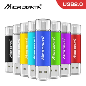 Logotipą Spalvinga OTG USB Flash Drive Usb 2.0 Pen Drive 