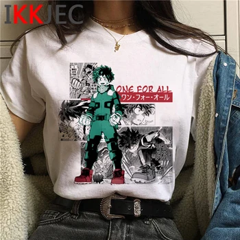 Mano Herojus akademinės bendruomenės Bakugou Todoroki Boku No Herojus Bnha moterų kawaii atsitiktinis ulzzang 2021 t-shirt marškinėliai derliaus harajuku