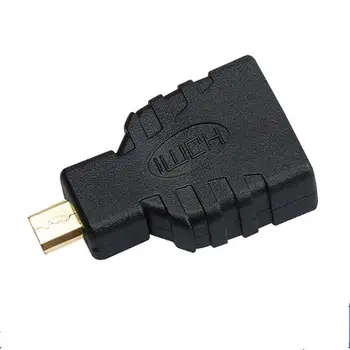 Micro-HDMI į HDMI Adapteris Auksu 1080P Micro HDMI Male Į Standartinį HDMI Už Aviečių Pi 4 B Modelis modelis