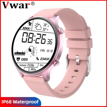 Moterų Smart Watch Užsakymą Tapetai Aktyvumo Seklys Širdies ritmo Monitorius Sporto Ponios IP68 Vandeniui Smartwatch 