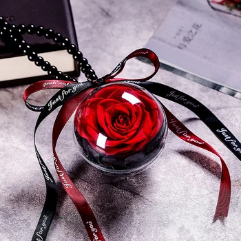 Naujas Amžinąjį Išsaugota Šviežia Rose Mielas Meškiukas Liejimo Led Šviesos Kolboje Nemirtingas Rose Valentino Diena, Motinos Diena Dovanos