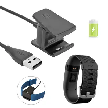 Nešiojamas USB Įkroviklis Duomenų Kabelis Laidas Dėklą, Kroviklį, Dokas su Mikroschemą Fitbit Mokestis 2 Apyrankė