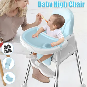 Nešiojamų Bamblys Kūdikį Krūtimi Kėdė Aukšta Kėdutė, Valgomasis Kėdė Su Reguliuojamu Aukštis Daugiafunkcinis DiningChair Už 0-6 Metų Amžiaus