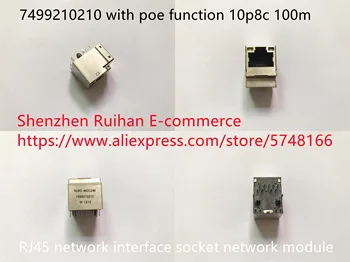 Originalus naujas 7499210210 su poe funkcija 10p8c 100m RJ45 tinklo sąsajos lizdą tinklo jungties modulis